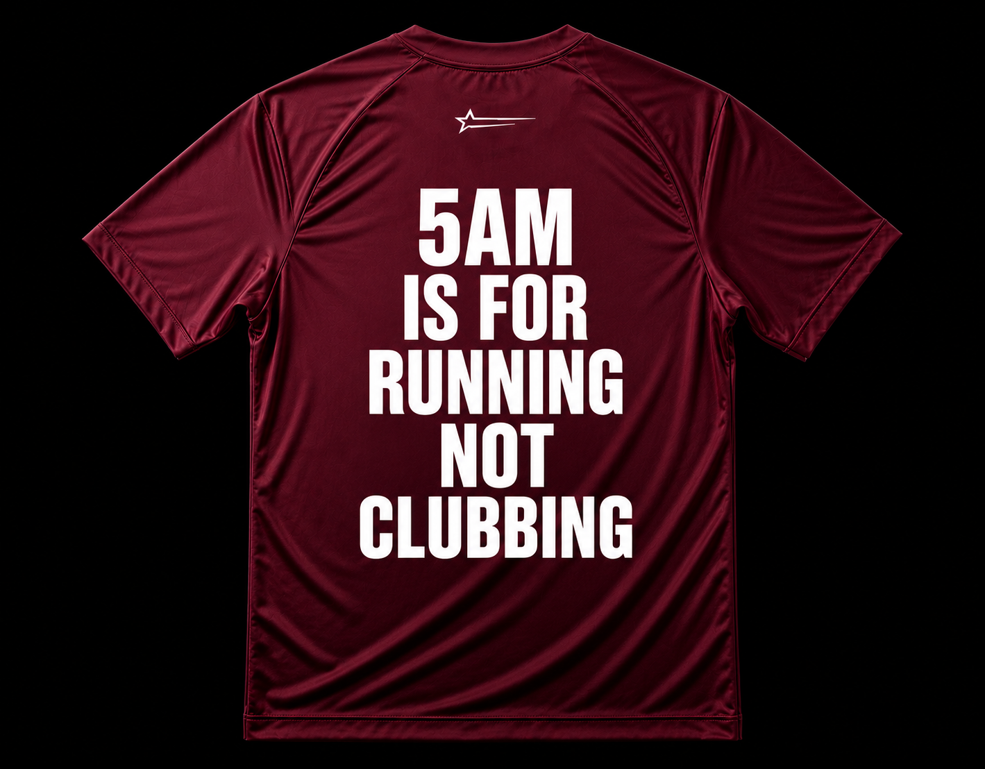 5AM IS FOR RUNNING NOT CLUBBING SHIRT - RED